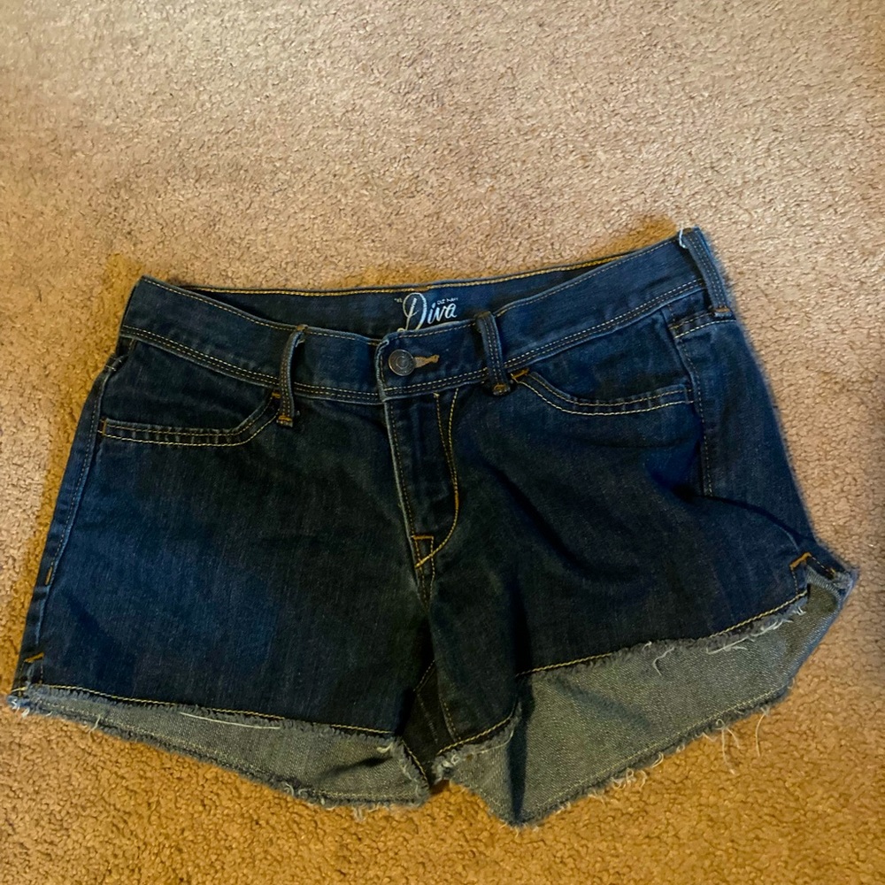 Plain jean shorts